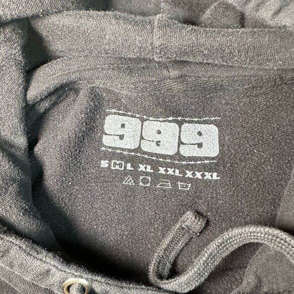 Juice Wrld 999 Black Hoodie Sweatshirt Reminds Me of You Butterfly Size Med - Picture 2 of 4